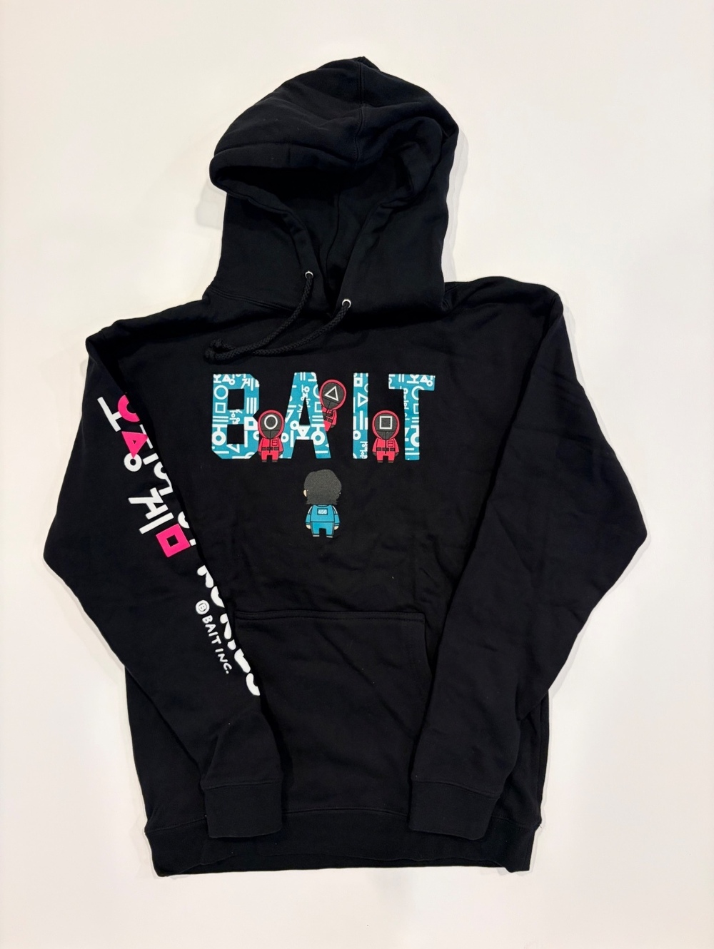 BAIT x KOKIES x Squid Game Black Hoodie Squid Games Medium Black Hoodie